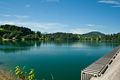 Bei der Staumauer vom Forggensee