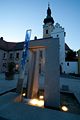 Innenstadt nach Sonnenuntergang