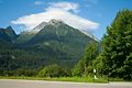Auf der Deutschen Alpenstrasse in der Nähe von Ramsau