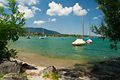 Tegernsee bei Rottach-Egern mit Blick auf Bad Wiessee