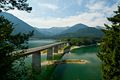 Brücke über dem Sylvensteinsee