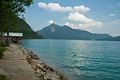 Walchensee vom Wikingerdorf aus gesehen