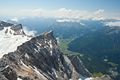 Blick von der Zugspitze nach Tirol/Österreich