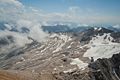 Blick auf das Zugspitzplatt von der Zugspitze aus