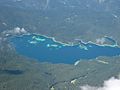 Eibsee von der Zugspitze aus gesehen