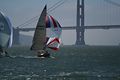 Segelboote vor Golden Gate Bridge