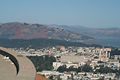 Blick von den Twin Peaks, im Hindergrund die Golden Gate Bridge