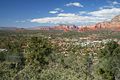 Blick auf Sedona von der Nähe des Flughafens