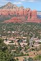 Blick auf Sedona von der Nähe des Flughafens