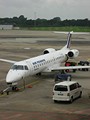 Flugzeug auf dem Flug von Hannover nach Paris