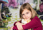 Studio Foto von einem Mädchen