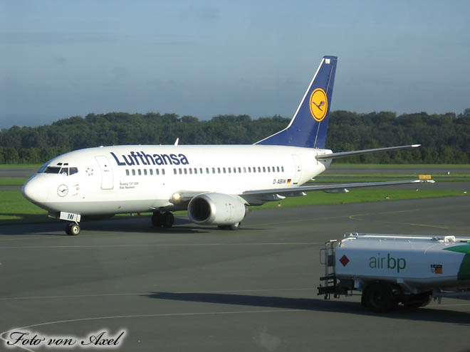 Flugzeug für den Flug nach Frankfurt