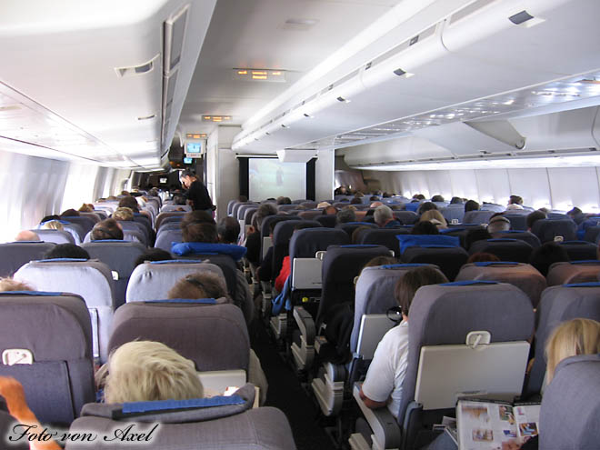 Auf dem Flug von Frankfurt nach San Francisco