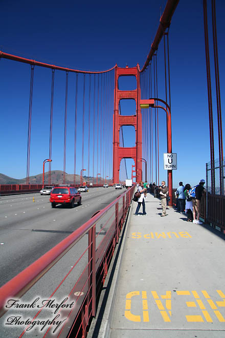 Auf der Golden Gate Bridge