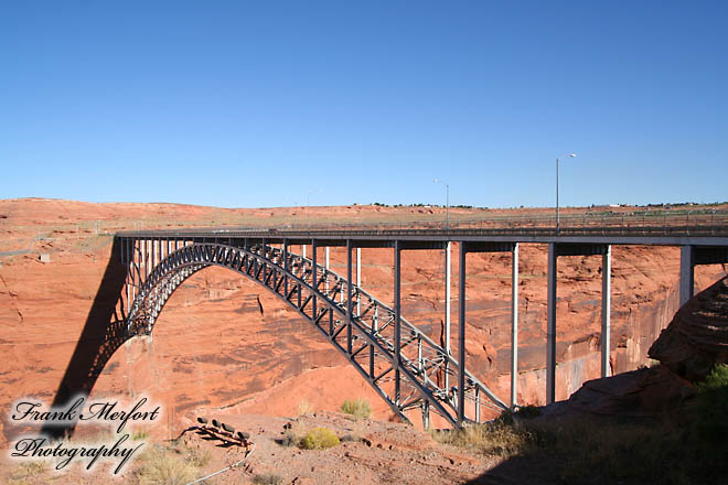 Brücke neben dem Glen Canyon Dam