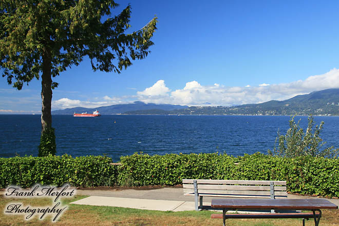 Aussicht vom Stanley Park in Richtung Westen bzw. Nordwesten