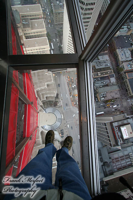 Glasboden im Calgary Tower