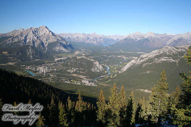 Aussicht vom Sulphur Mountain